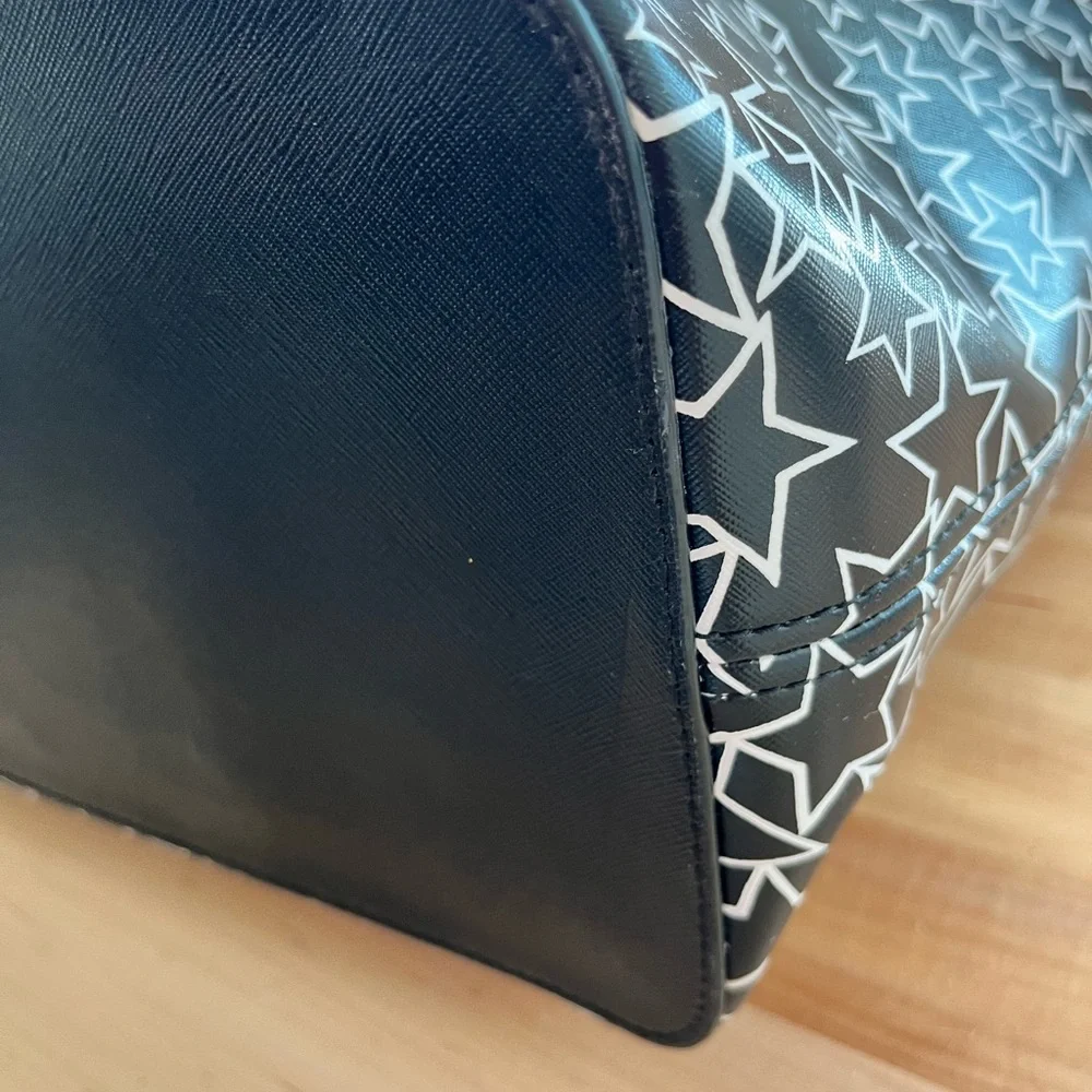 Michael Kors Black and White Star Print Tote_7